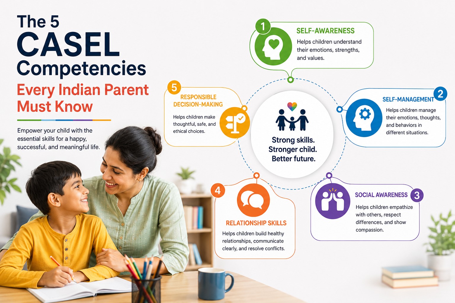 The 5 CASEL Competencies Every Indian Parent Must Know