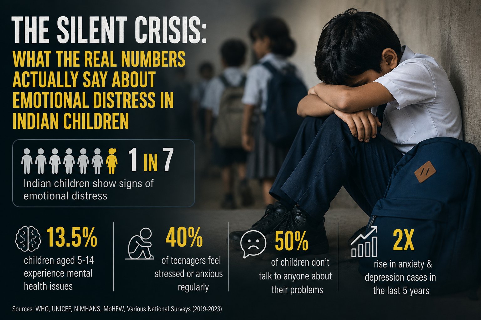 The Silent Crisis: What the Real Numbers Actually Say About Emotional Distress in Indian Children